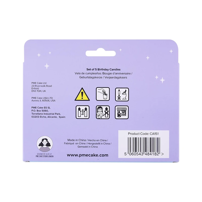 PME Party® Princess Birthday Candle Set