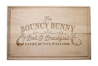 The Bouncy Bunny Bed & Breakfast Maple Cutting Board
