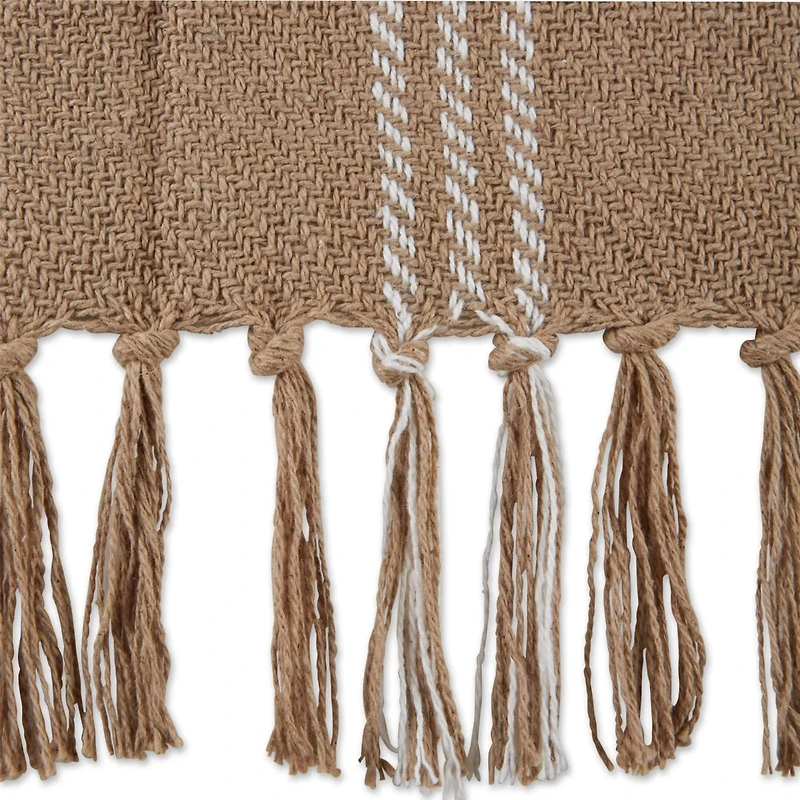 DII® Stone & Off White Modern Farmhouse Plaid Throw