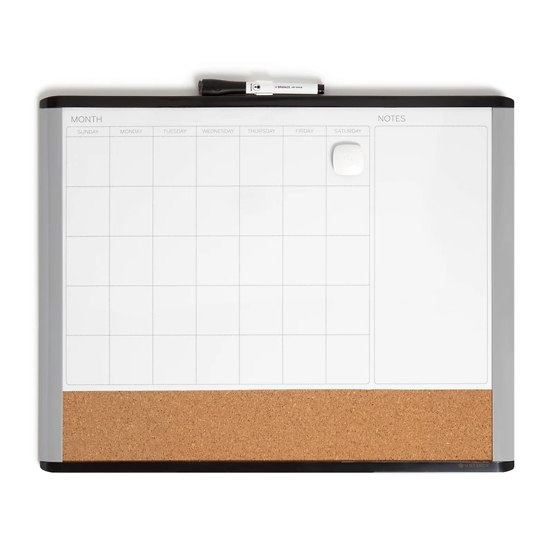 U Brands 3N1 Magnetic Mod Dry-Erase Board