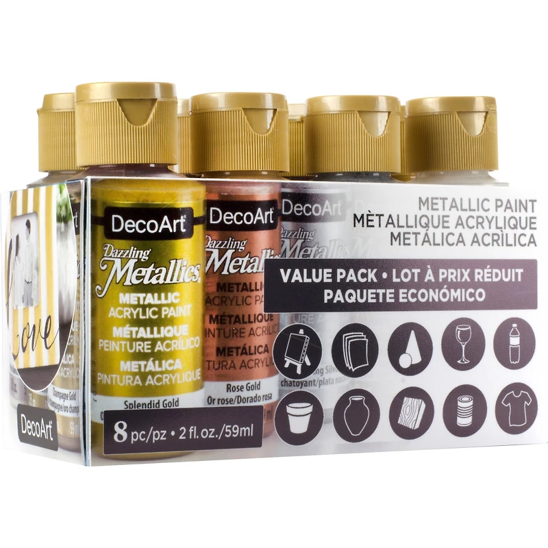 DecoArt® Dazzling Metallics® Acrylic Paint Set
