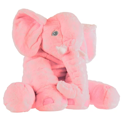 Toy Time Pink Stuffed Elephant Plush Friend
