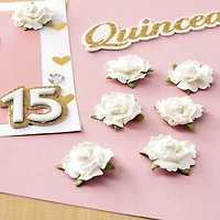12 Packs: 9 ct. (108 total) White Rose Embellishments by Recollections™