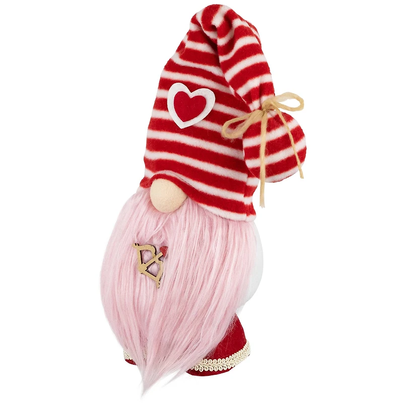 19" Pink Plush Bow & Arrow Valentine's Day Gnome