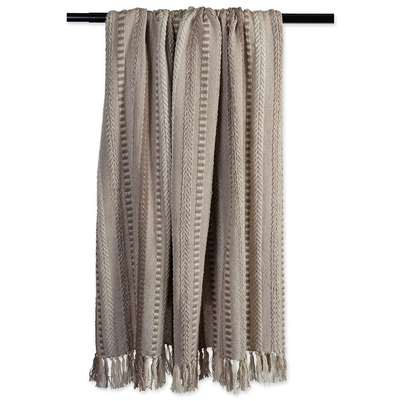 DII® Stone Braided Stripe Throw