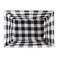DII® Black & White Checkered Chicken Wire Basket 5 Piece Set