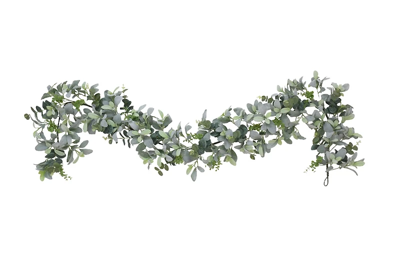 6ft. Green Lambs Ear Garland