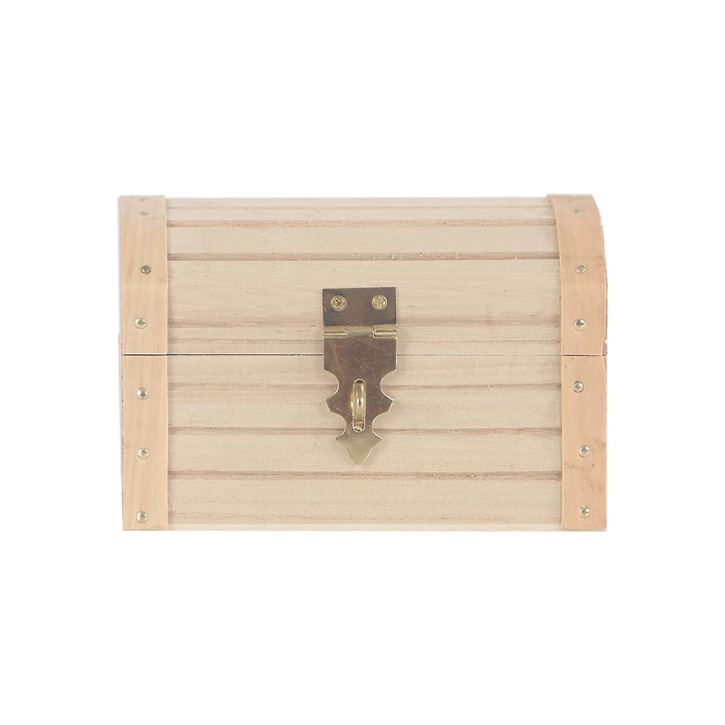 12 Pack: 5" Wood Treasure Chest by Make Market®