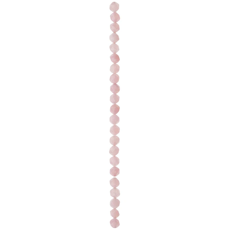 12 Pack: Rose Quartz Faceted Star Cut Beads, 10mm by Bead Landing™