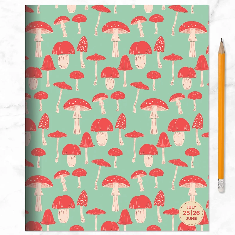 TF Publishing 2025-2026 Magic Mushroom Medium Monthly Planner