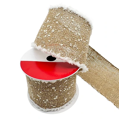 3.5" x 15ft. Faux Fur & Burlap Wired Ribbon by Celebrate It®