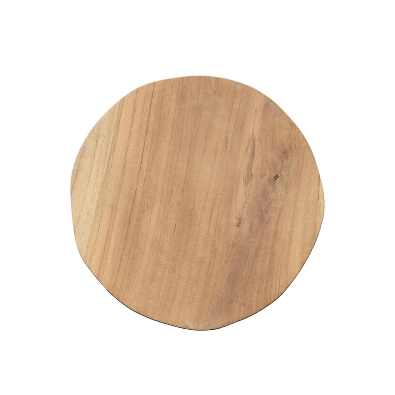 Hello Honey® Natural Bleached Teakwood Round Stool