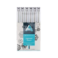12 Packs: 6 ct. (72 total) Art Alternatives Black Pigment Liner Brush Pen Set