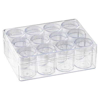 12 Pack: 12 Jar Bead Organizer by Bead Landing™