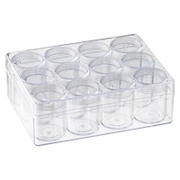 12 Pack: 12 Jar Bead Organizer by Bead Landing™