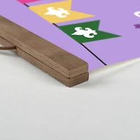 Let The Good Times Roll Teak Hanging Canvas