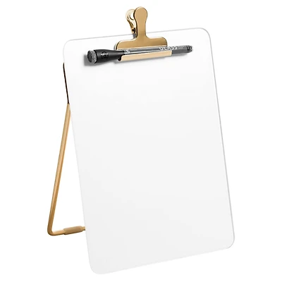 U Brands Glass Dry Erase Desktop Easel