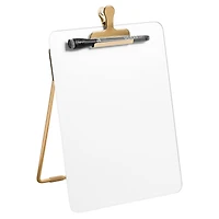 U Brands Glass Dry Erase Desktop Easel