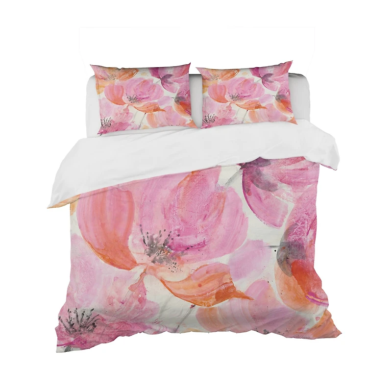 Designart 'Shabby Flower III' Shabby Bedding Set