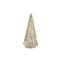 LED Glass Christmas Tree Set, 6.5", 7.75", 10" & 12"