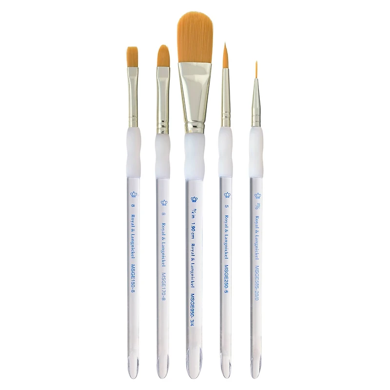 Soft-Grip™ Gold Taklon Brush Set