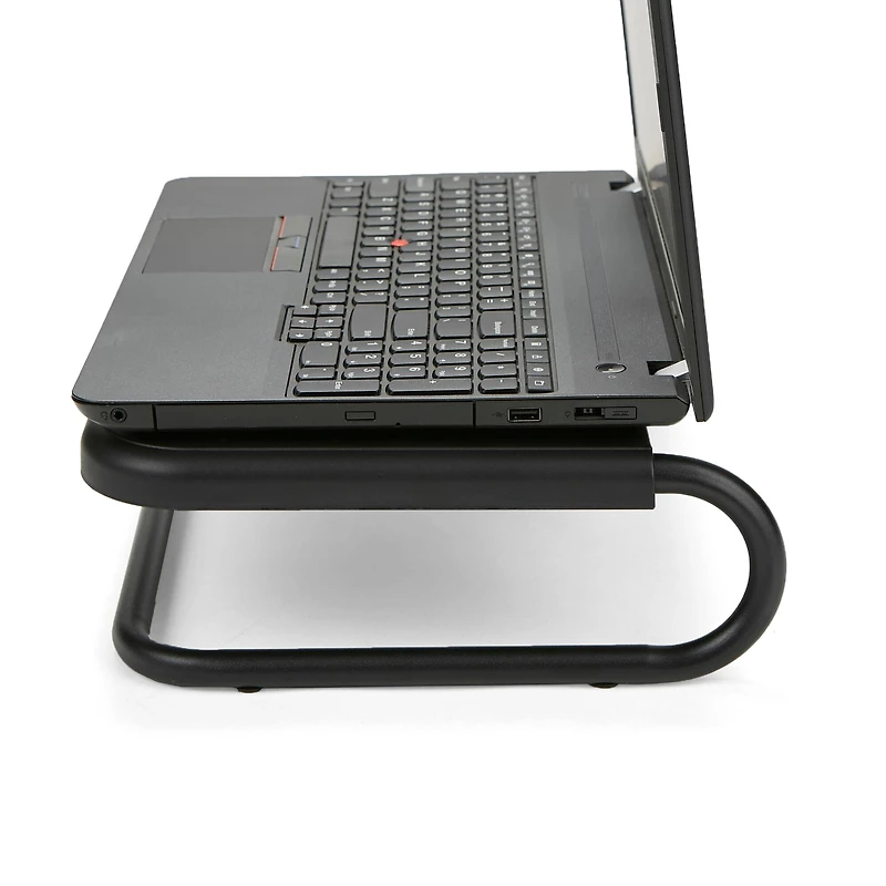 Mind Reader Black Metal Monitor Stand Riser