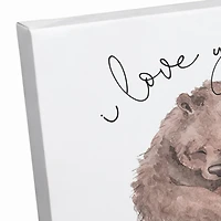 Bear Love Canvas Wall Art