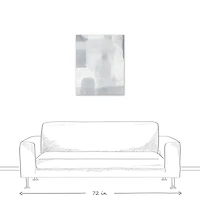 Blue Gray Abstract Canvas Wall Art