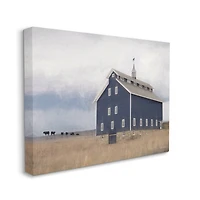 Stupell Industries Blue Farm Landscape Canvas Wall Art