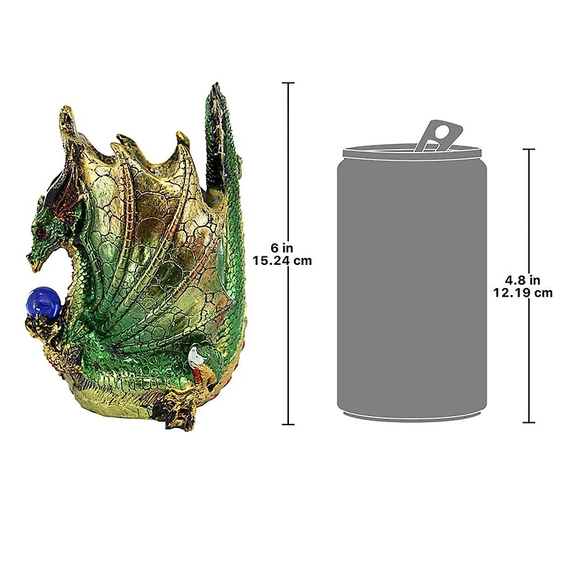 Design Toscano 6" Escritoire the Dragon Desk Accessory Sculpture