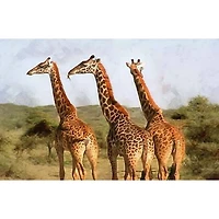 Sparkly Selections Giraffes on the Safari Diamond Painting Kit, Round Diamonds