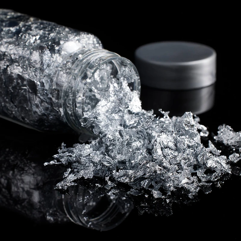 12 Pack: Silver Foil Specialty Glitter Flakes by Recollections™