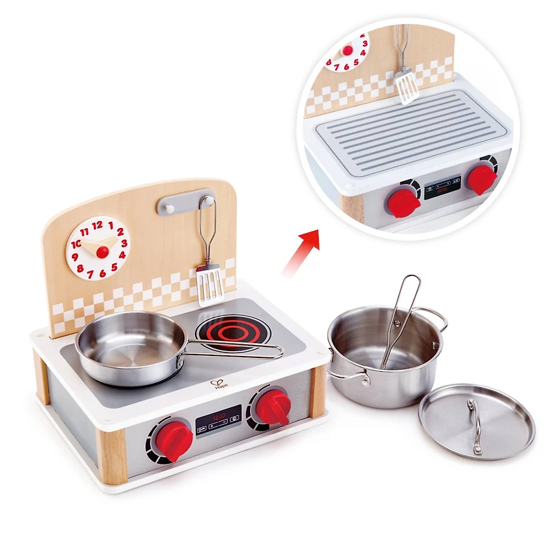 Hape 2-In-1 Kitchen & Grill Set