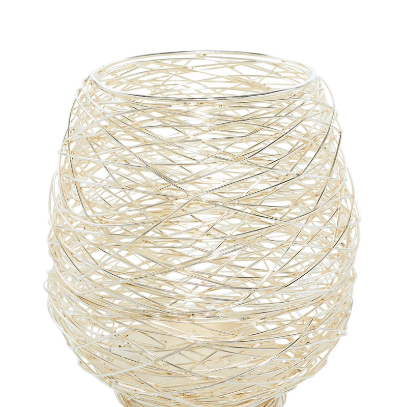 CosmoLiving by Cosmopolitan Gold Metal Candle Holder Set