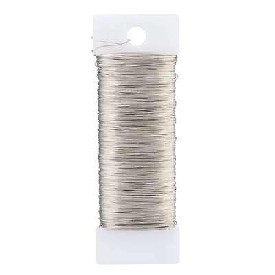 20 Pack: 30 Gauge Bright Silver Paddle Wire by Ashland®