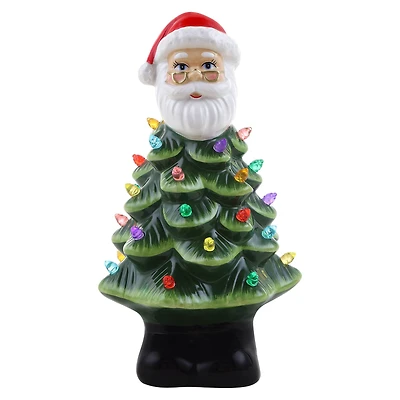 8.5" Nostalgic Ceramic Santa Tree