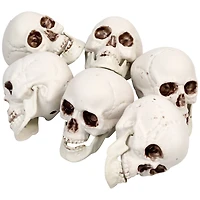 3.5'' Skull Head Halloween Decorations, 6ct.