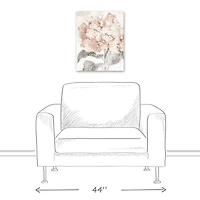 Closeup Hydrangea 16" x 20" Canvas Wall Art
