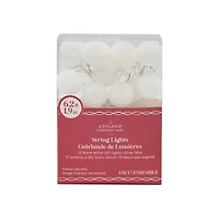 12ct. Warm White LED White Fuzzy String Lights by Ashland®