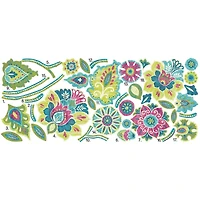 RoomMates Boho Floral Peel & Stick Giant Wall Decals