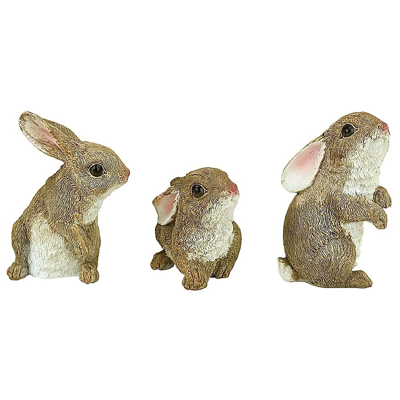 Design Toscano The Bunny Den, Garden Rabbit Statue Set