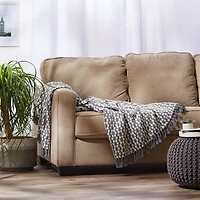 DII® Gray Urban Check Throw