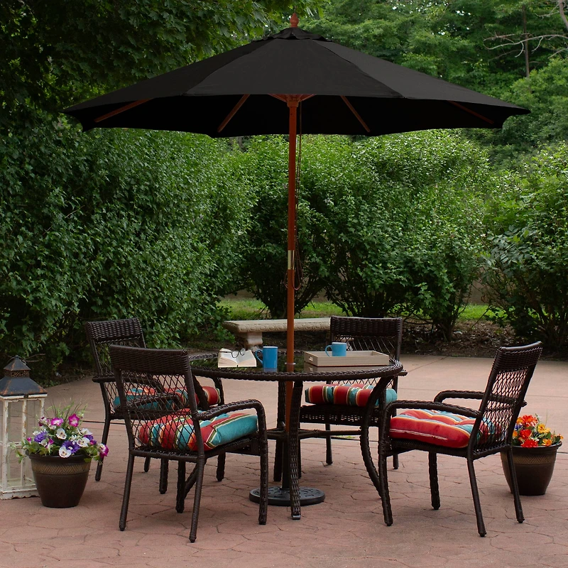 8.5ft. Outdoor Patio Market Umbrella with Wooden Pole