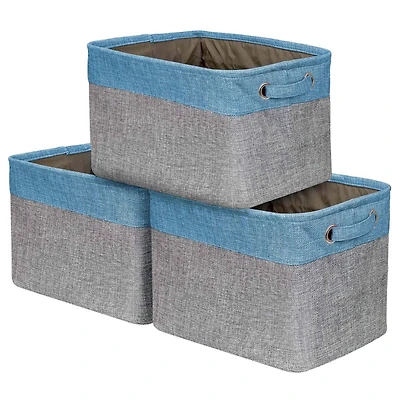 Sorbus 15" Twill Collapsible Storage Basket Set