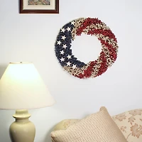 19" Red White & Blue Berries Wreath