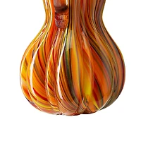Glitzhome® 8.5" Multi Striped Glass Gourd