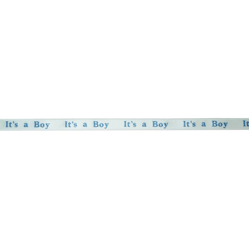 3/8" x 7yd. Satin It's a Boy Ribbon by Celebrate It®