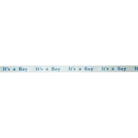 3/8" x 7yd. Satin It's a Boy Ribbon by Celebrate It®