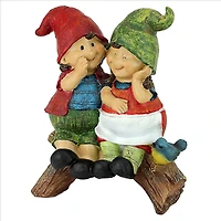 Design Toscano 9.5" Telling Secrets Gnome Statue
