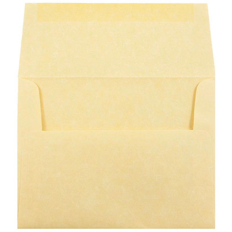 JAM Paper 4.375" x 5.75" Recycled Parchment Invitation Envelopes